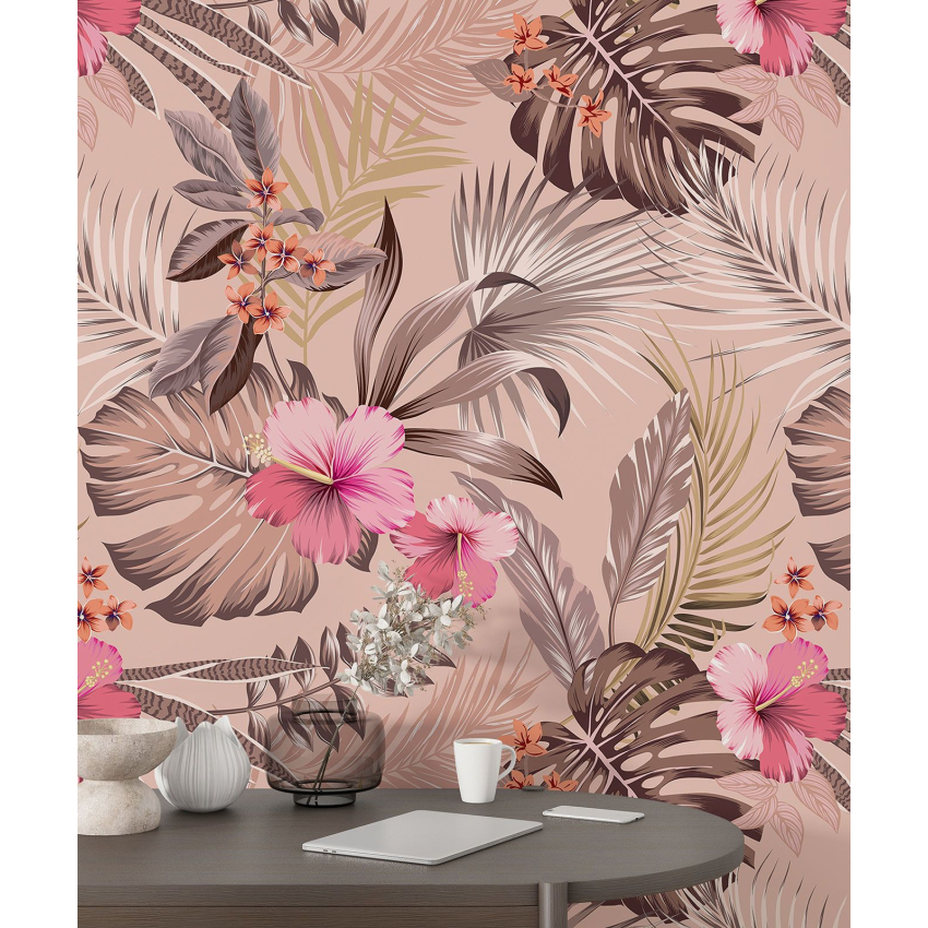 Papier peint motif XL - Motif floral