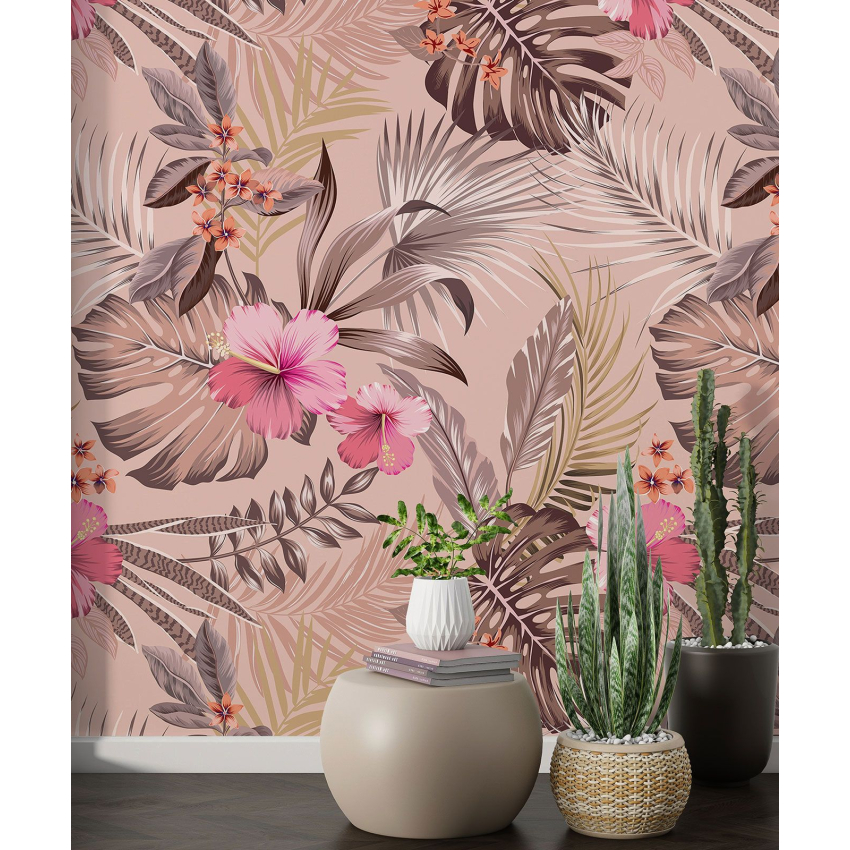 Papier peint motif XL - Motif floral