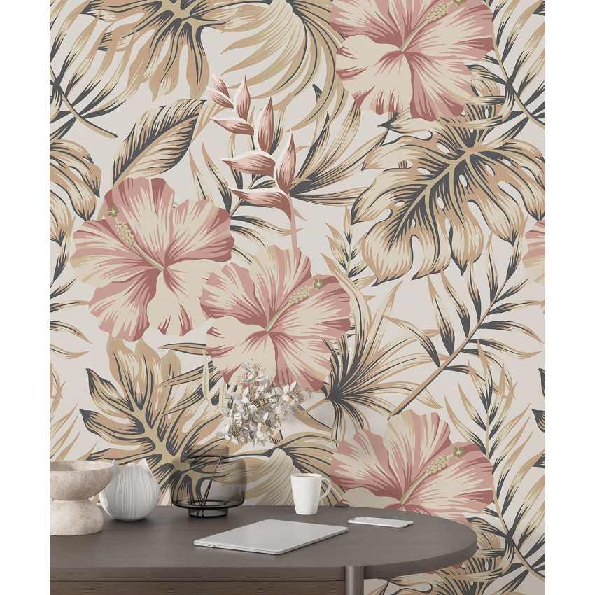 Papier peint motif XL - Motif floral