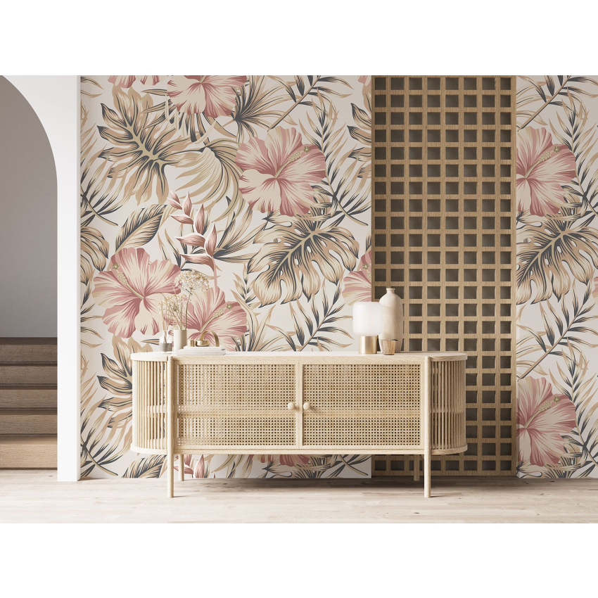 Papier peint motif XL - Motif floral