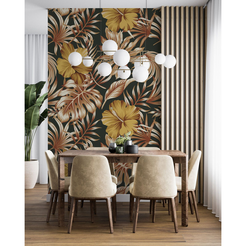 Papier peint motif XL - Motif floral