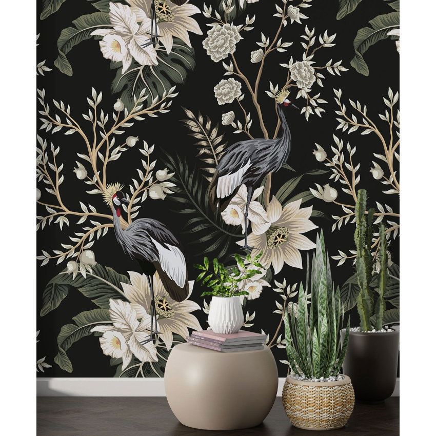 Papier peint motif XL - Motif floral