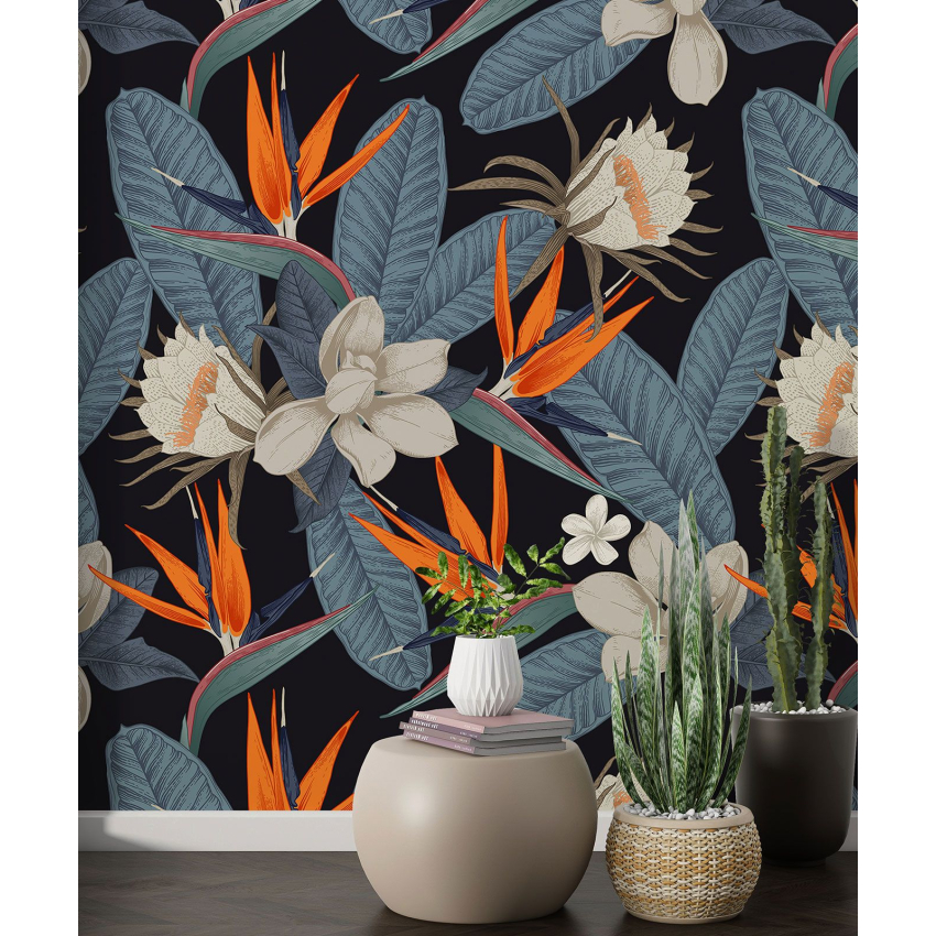 Papier peint motif XL - Motif floral