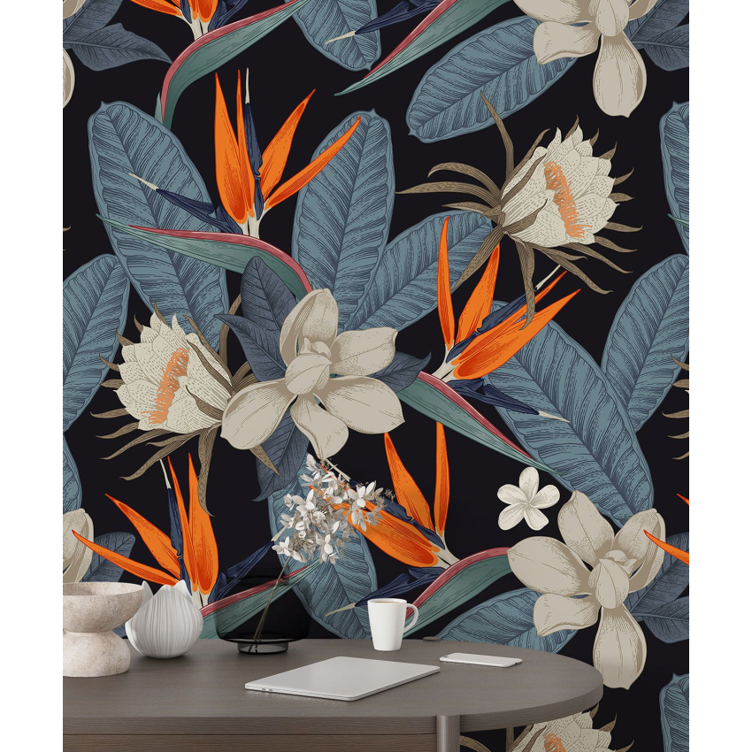 Papier peint motif XL - Motif floral