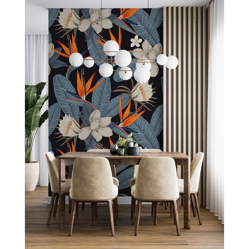 Papier peint motif XL - Motif floral