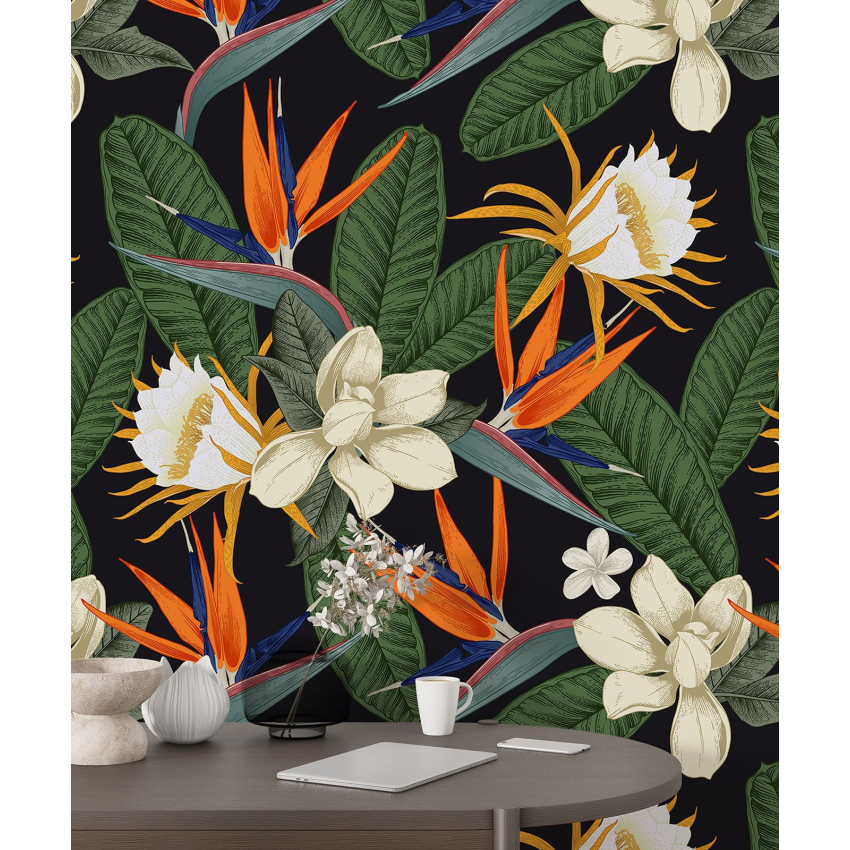 Papier peint motif XL - Motif floral