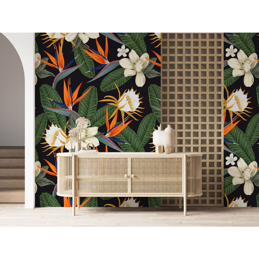 Papier peint motif XL - Motif floral
