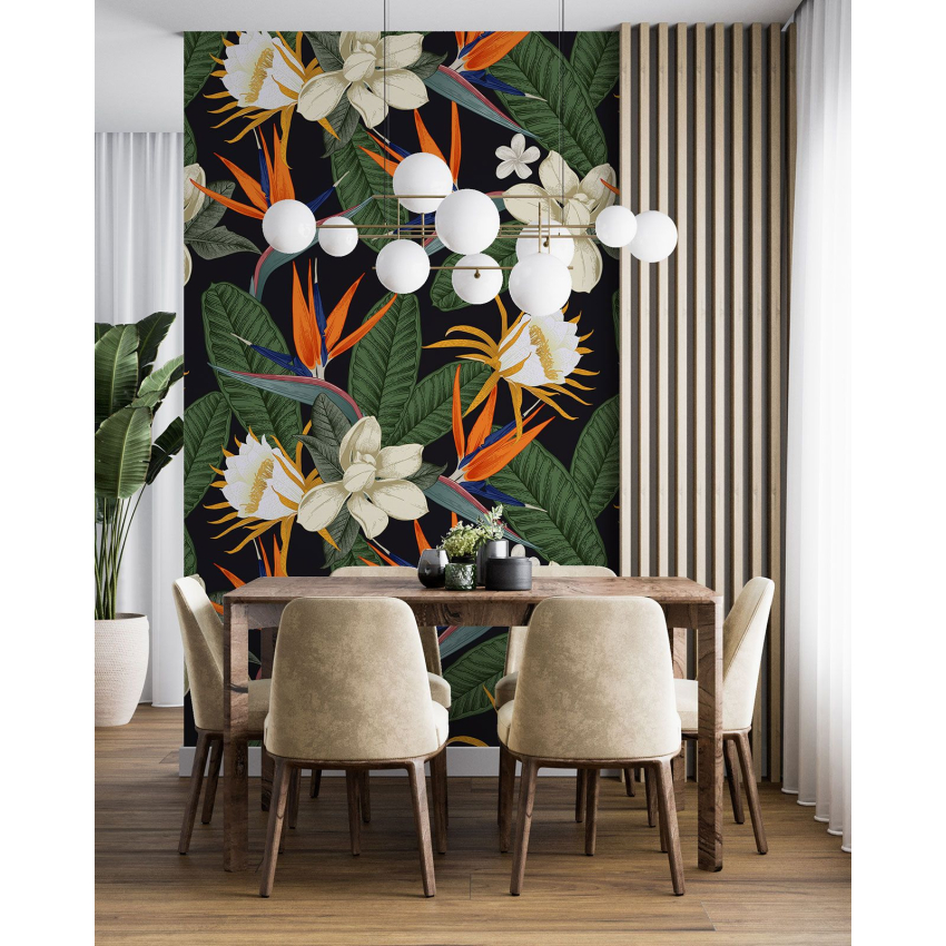 Papier peint motif XL - Motif floral