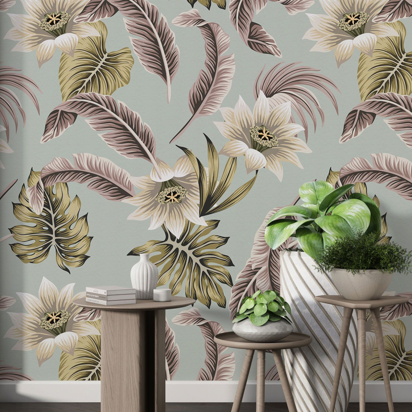 Papier peint motif XL - Motif floral