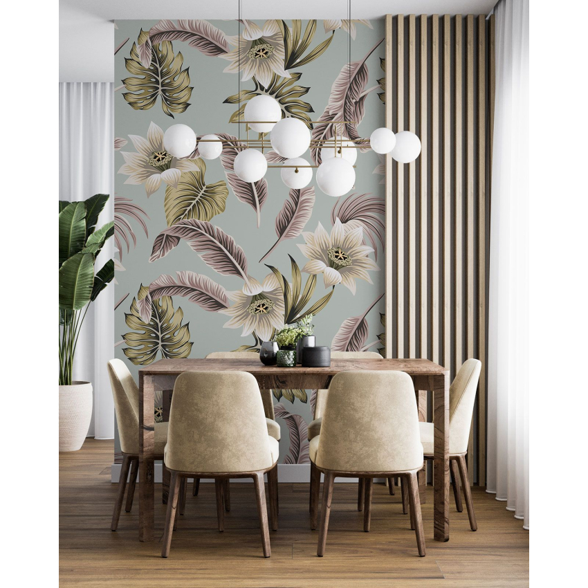 Papier peint motif XL - Motif floral