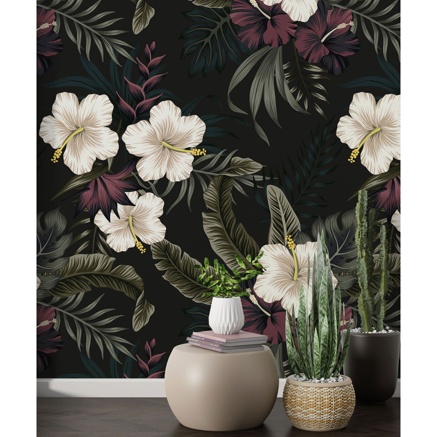 Papier peint motif XL - Motif floral