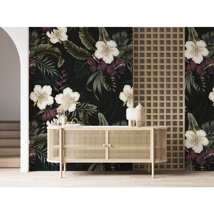 Papier peint motif XL - Motif floral