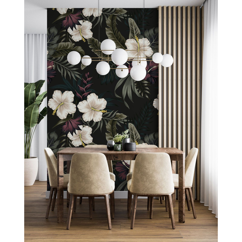 Papier peint motif XL - Motif floral