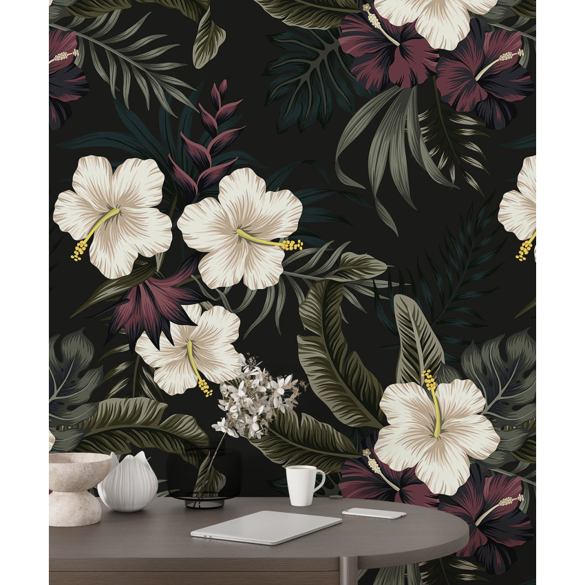 Papier peint motif XL - Motif floral