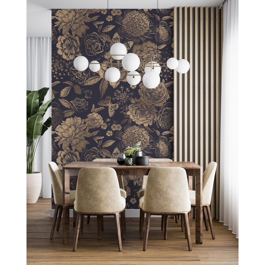 Papier peint motif XL - Motif floral