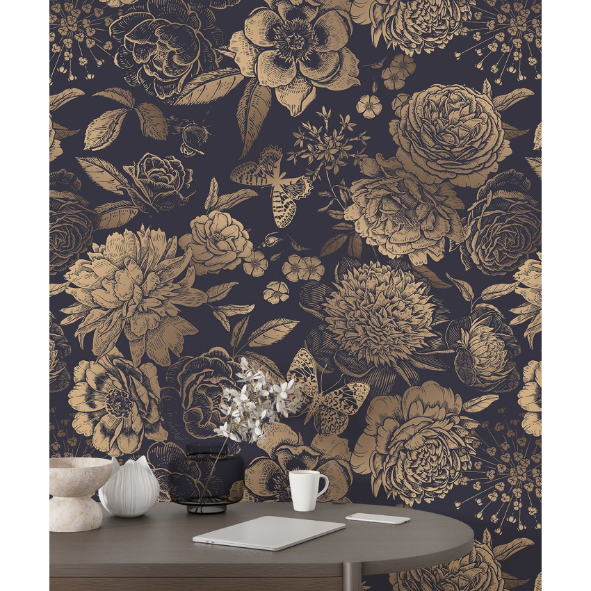 Papier peint motif XL - Motif floral