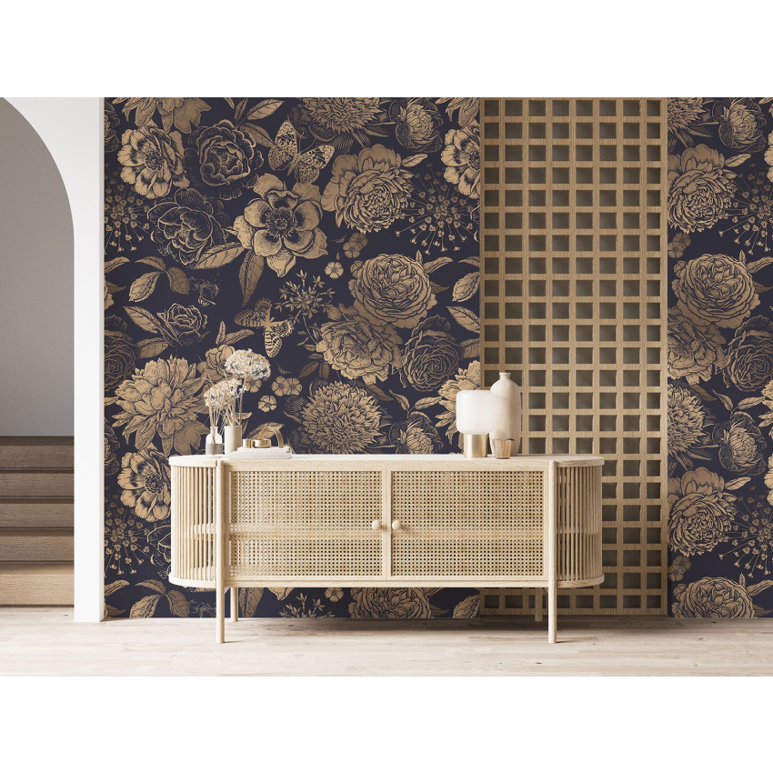 Papier peint motif XL - Motif floral