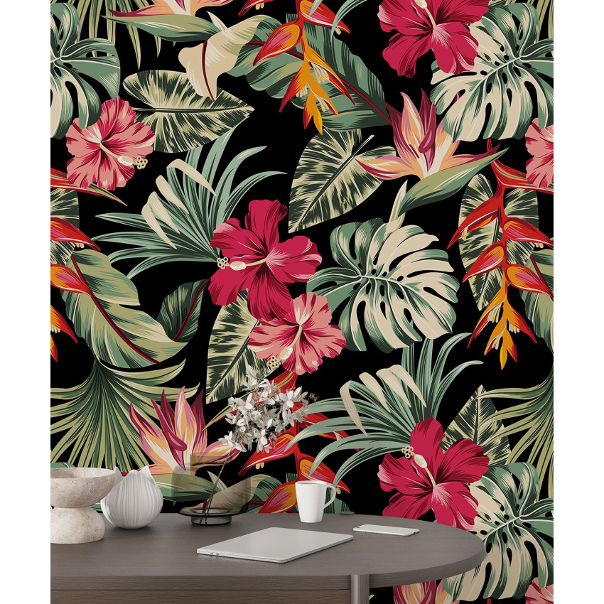 Papier peint motif XL - Motif floral
