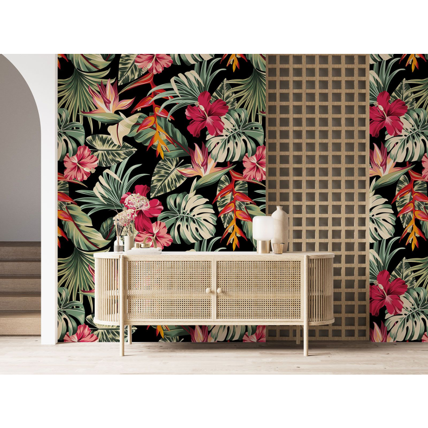 Papier peint motif XL - Motif floral