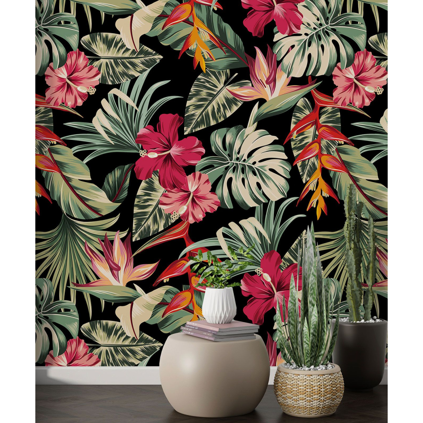 Papier peint motif XL - Motif floral