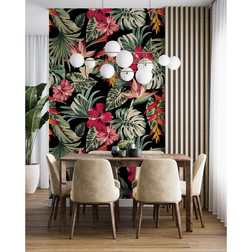 Papier peint motif XL - Motif floral