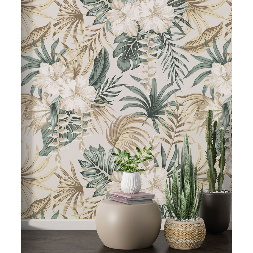 Papier peint motif XL - Motif floral