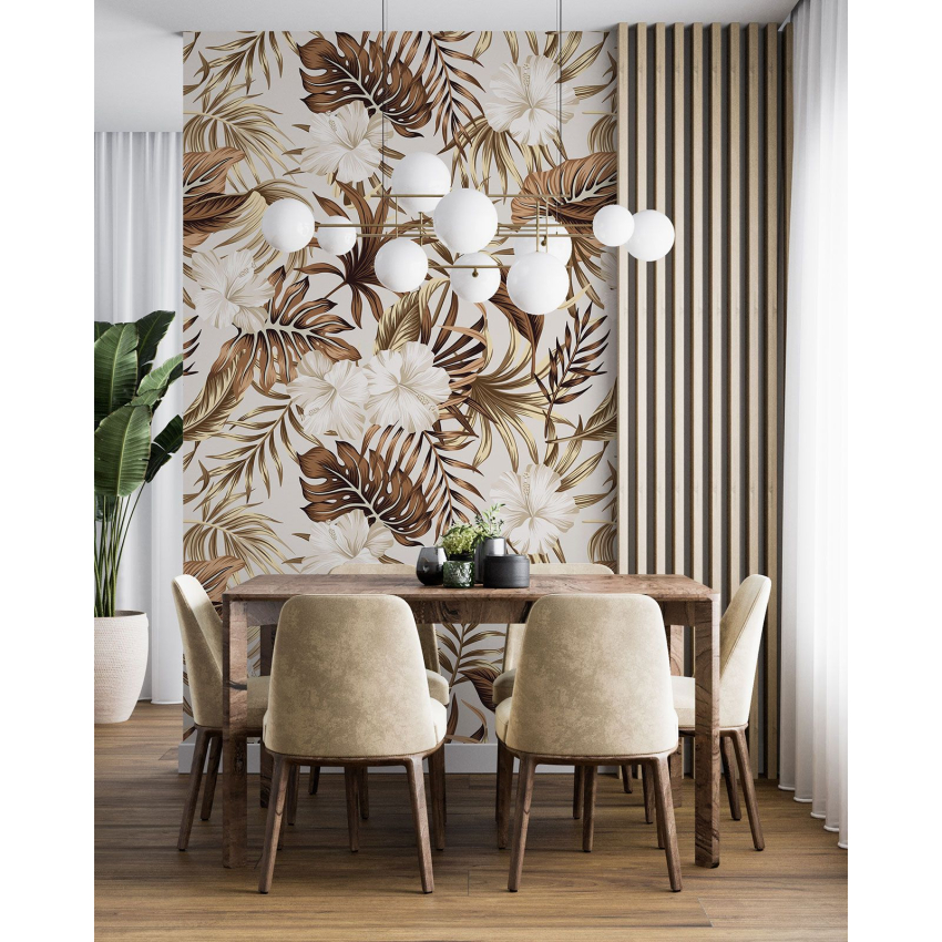 Papier peint motif XL - Motif floral