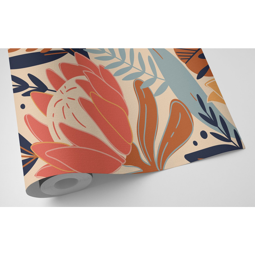 Papier peint motif XL - Motif floral