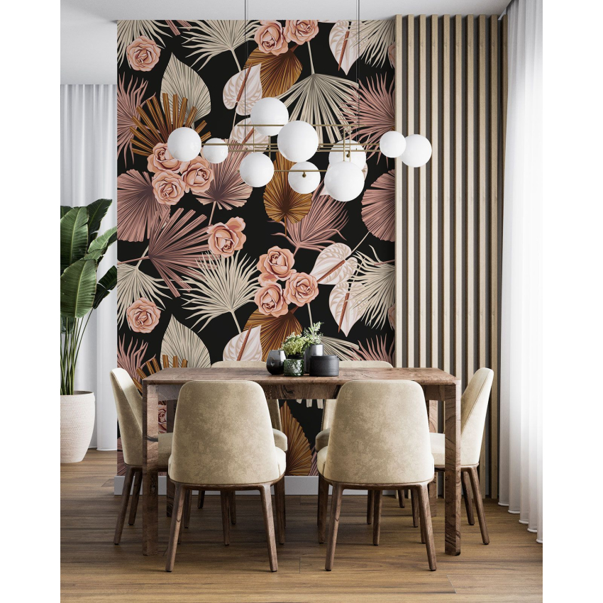 Papier peint motif XL - Motif floral