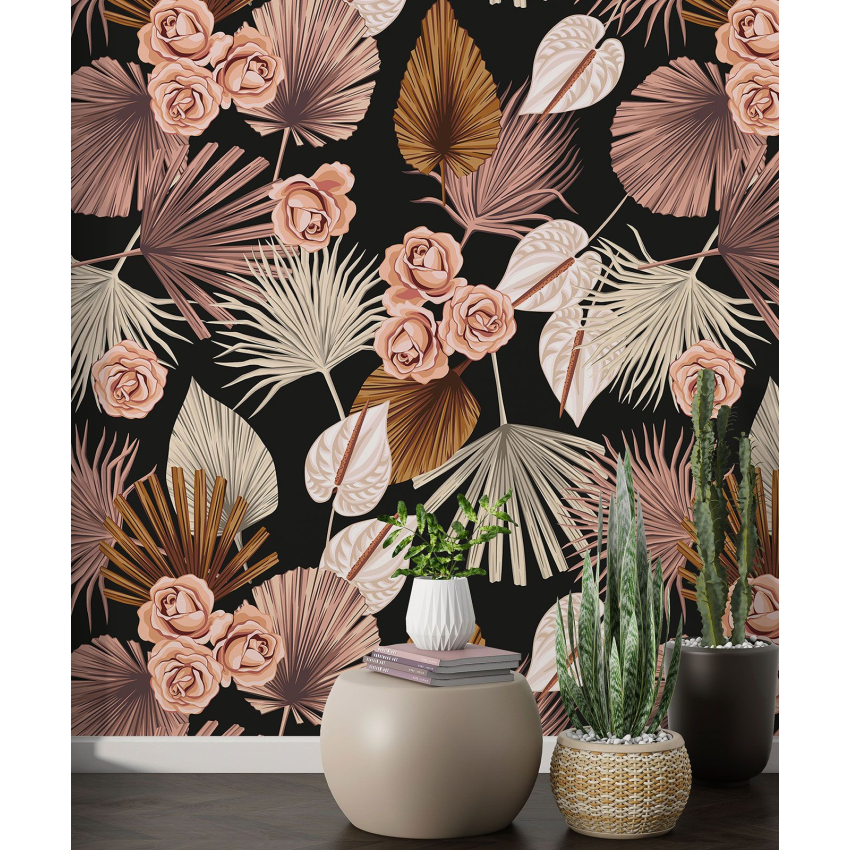 Papier peint motif XL - Motif floral