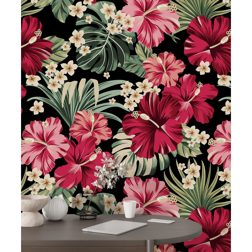 Papier peint motif XL - Motif floral