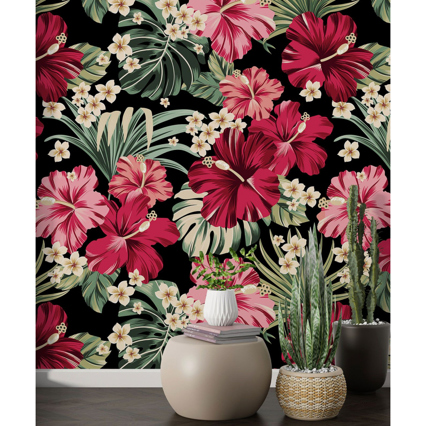 Papier peint motif XL - Motif floral