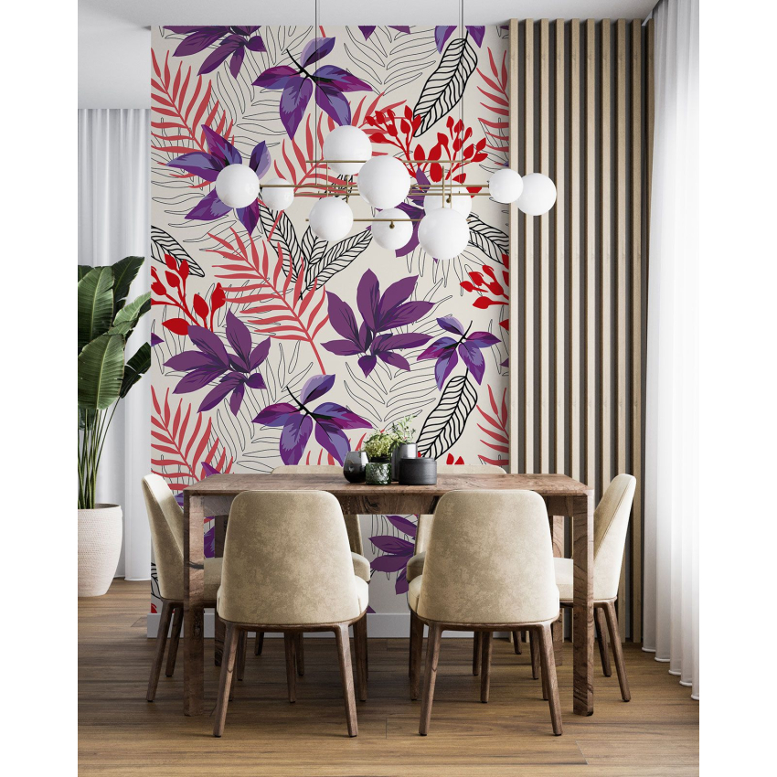 Papier peint motif XL - Motif floral