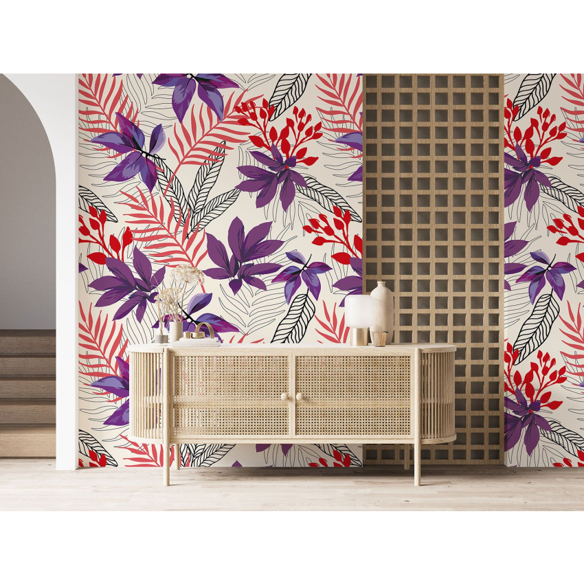 Papier peint motif XL - Motif floral