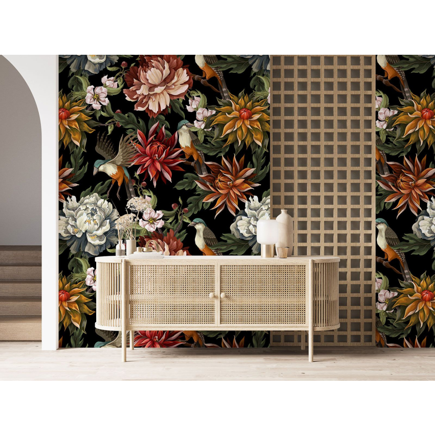 Papier peint motif XL - Motif floral