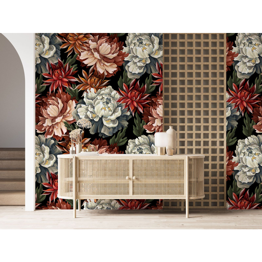 Papier peint motif XL - Motif floral