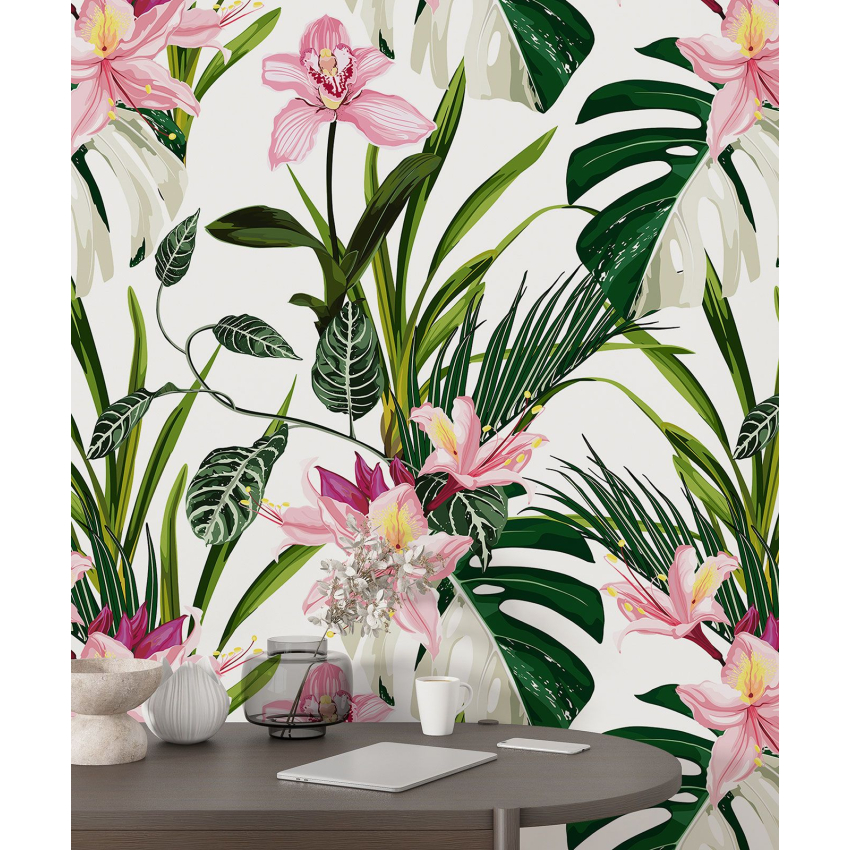 Papier peint motif XL - Motif floral