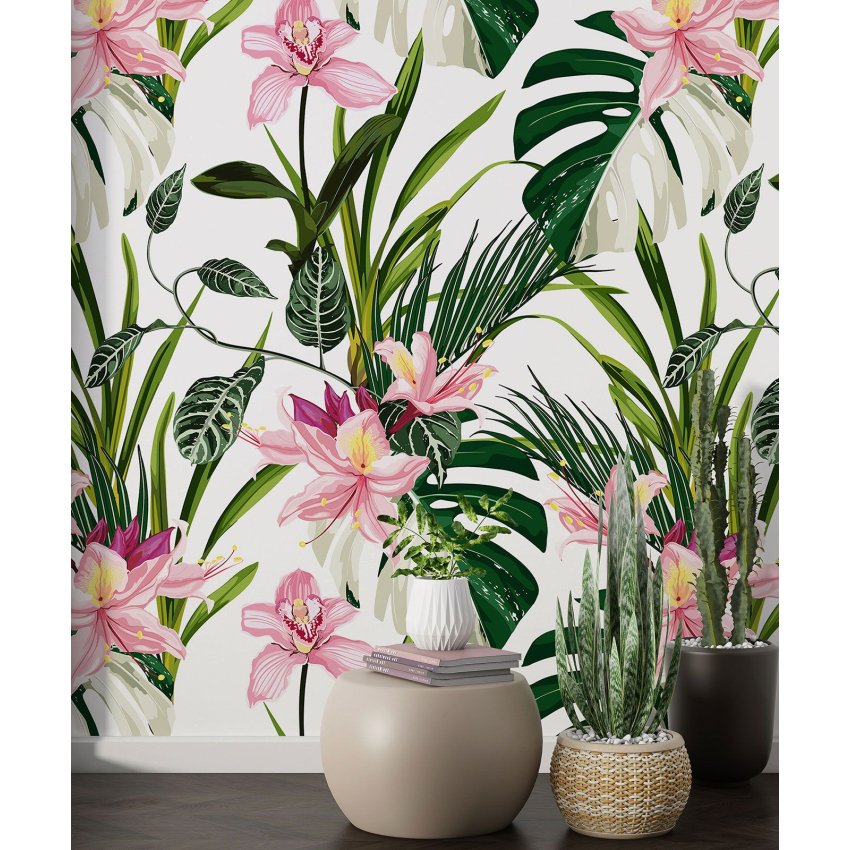 Papier peint motif XL - Motif floral