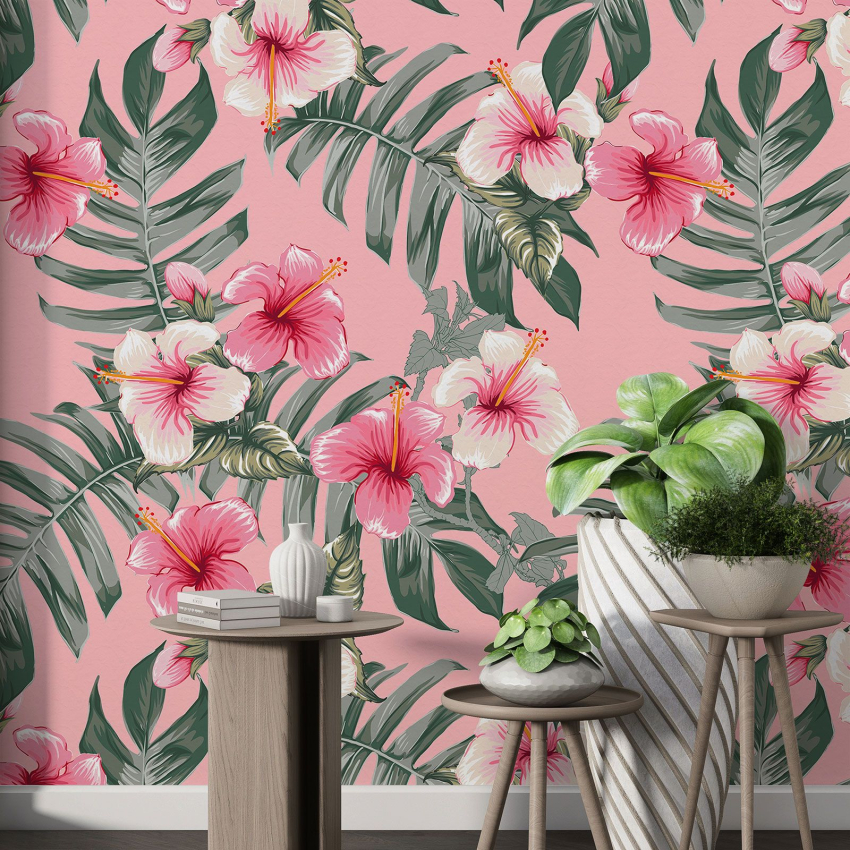 Papier peint motif XL - Motif floral