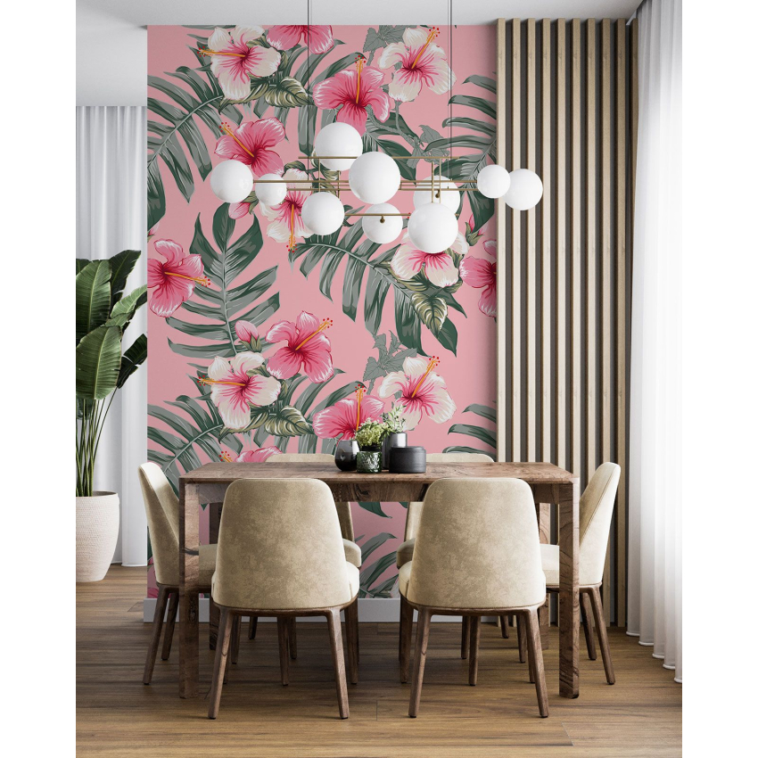 Papier peint motif XL - Motif floral