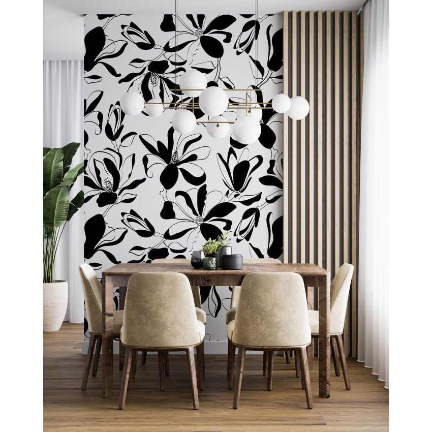Papier peint motif XL - Motif floral