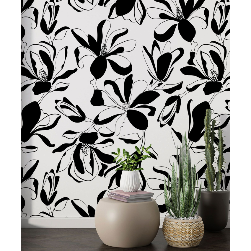 Papier peint motif XL - Motif floral