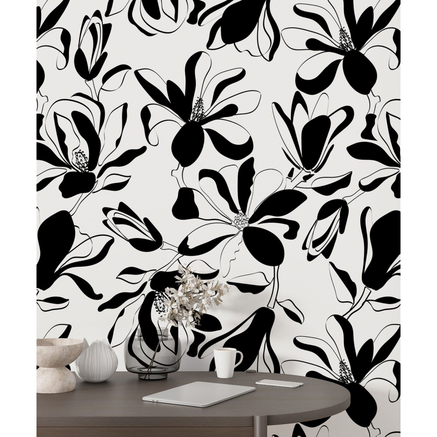 Papier peint motif XL - Motif floral