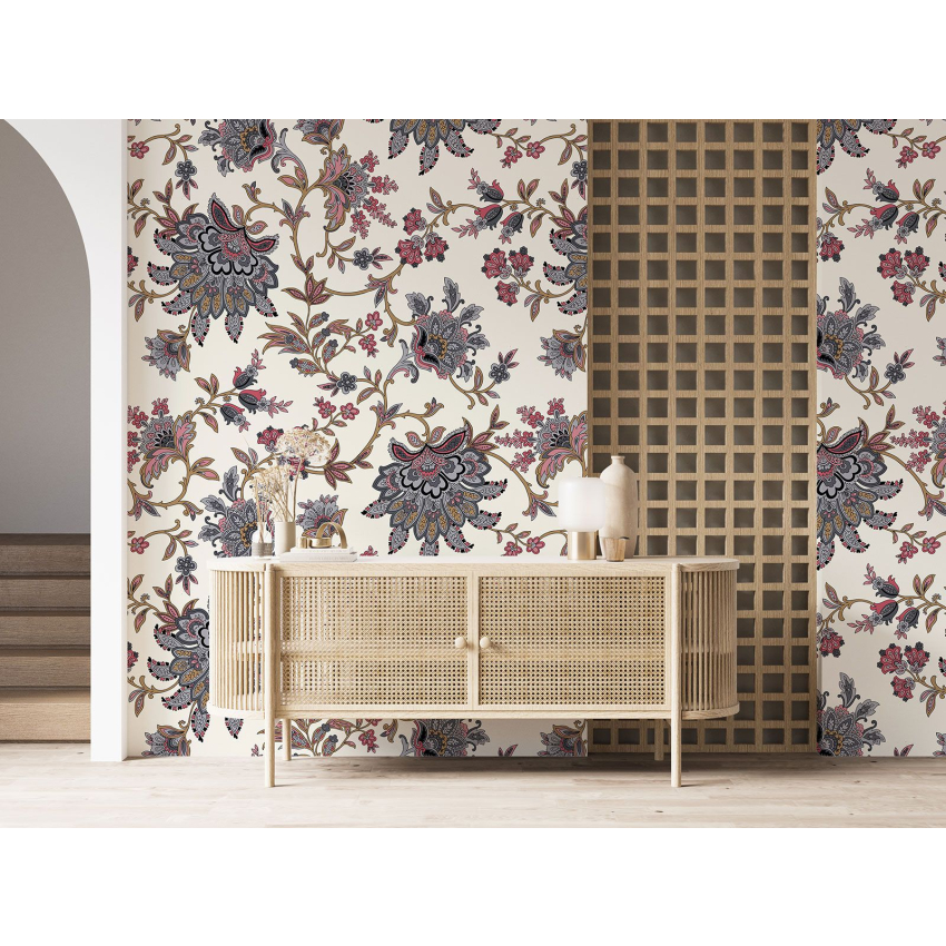 Papier peint motif XL - Motif floral