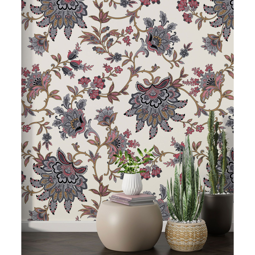 Papier peint motif XL - Motif floral