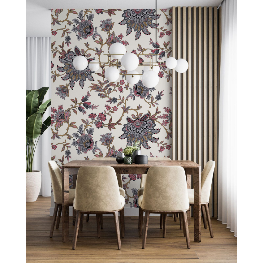 Papier peint motif XL - Motif floral