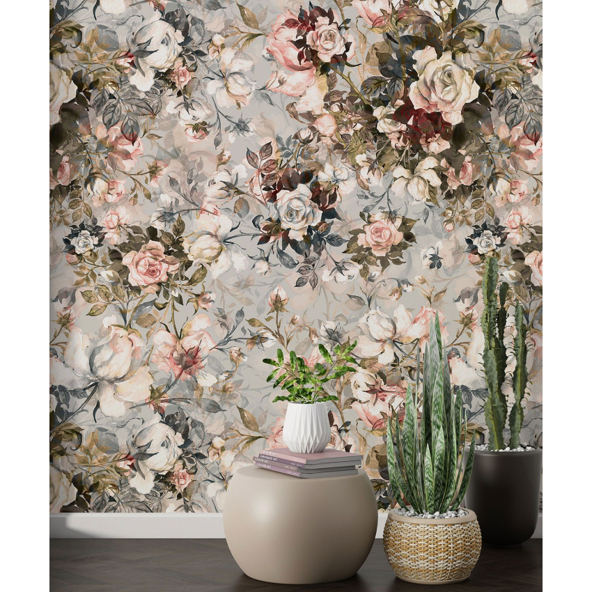 Papier peint motif XL - Motif floral