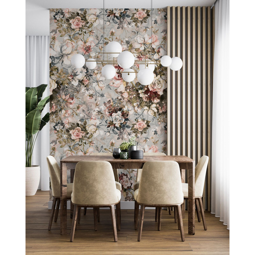 Papier peint motif XL - Motif floral