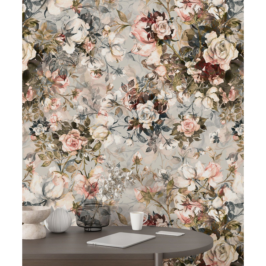 Papier peint motif XL - Motif floral