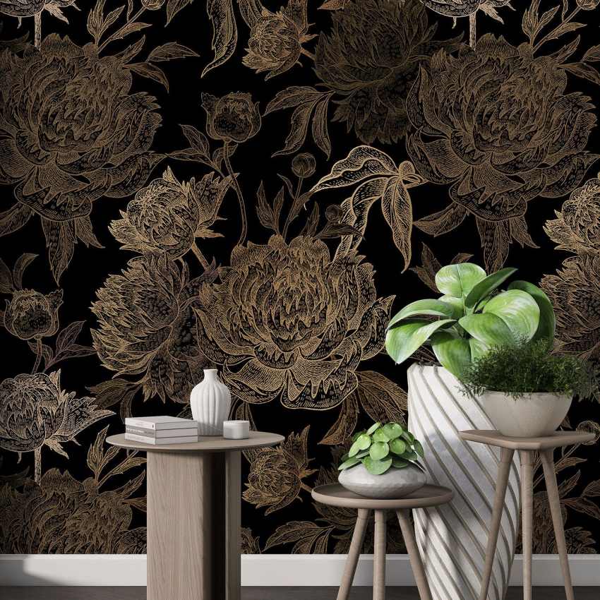 Papier peint motif XL - Motif floral
